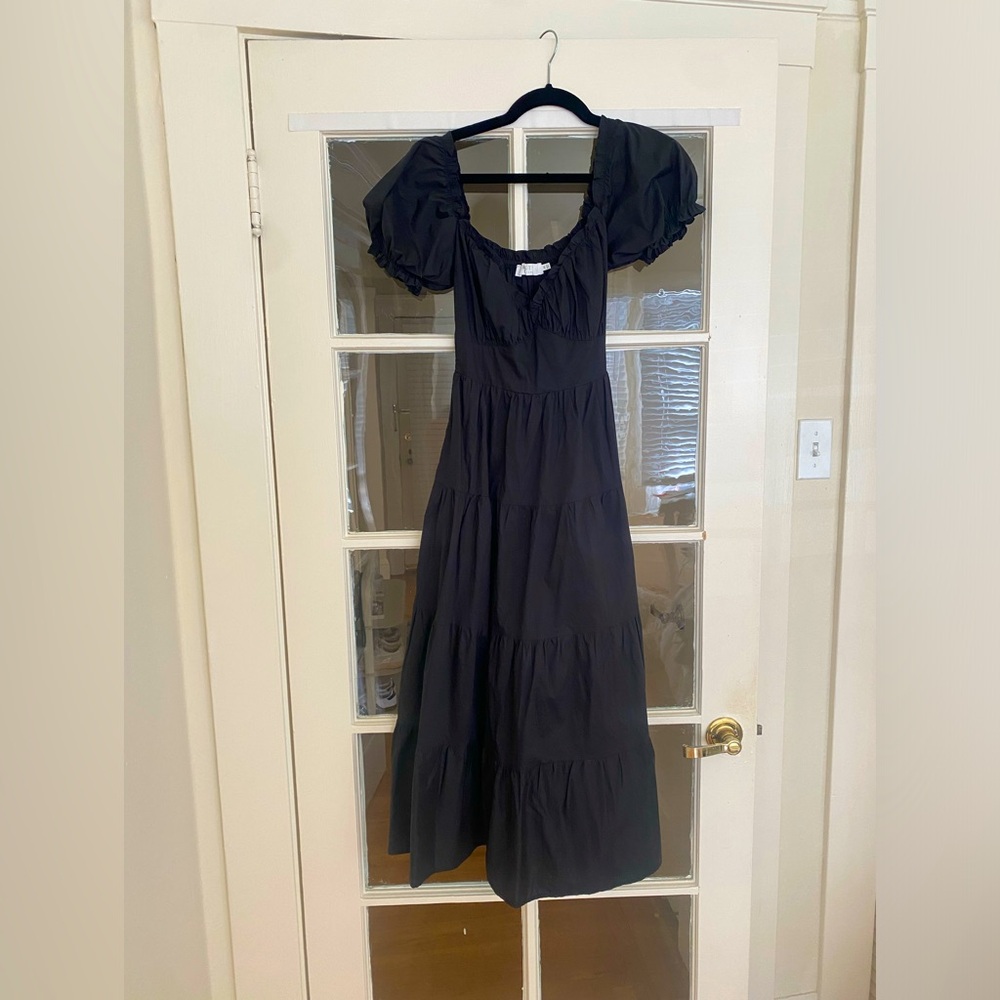 ASTR puff sleeve dress